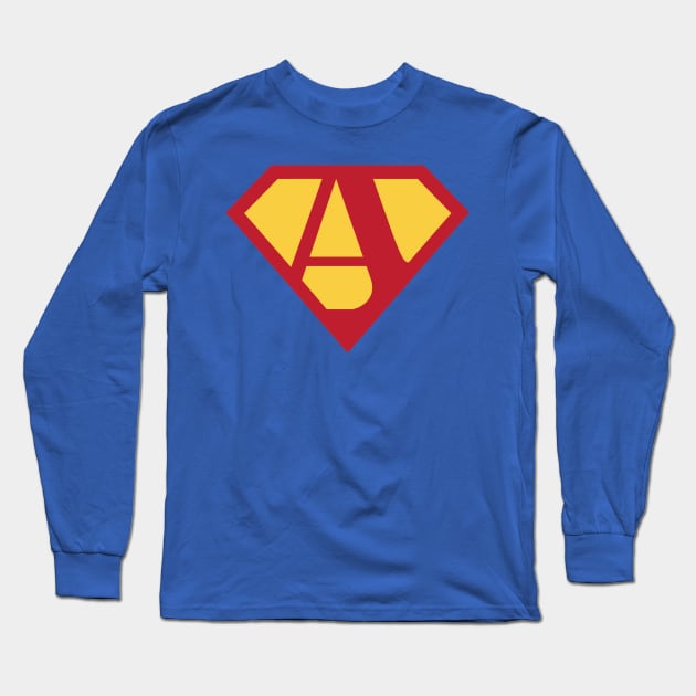 Letter A Long Sleeve T-Shirt by Ryan